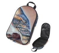 Eslifey Camping Travel Cooking Utensils Organizer Bag, Barn Owl Bird Painting Portable Storage Bag for BBQ Camp Cookware Kitchen Kit