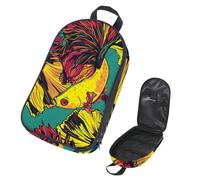 Eslifey Camping Travel Cooking Utensils Organizer Bag, Colorful Betta Fish Siamese Fighting Fish Pattern Portable Storage Bag for BBQ Camp Cookware Kitchen Kit