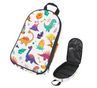 Eslifey Camping Travel Cooking Utensils Organizer Bag, Cute Dinosaurs Volcanoes Portable Storage Bag for BBQ Camp Cookware Kitchen Kit