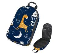 Eslifey Camping Travel Cooking Utensils Organizer Bag, Cute Sleeping Giraffe Starry Sky Pattern Portable Storage Bag for BBQ Camp Cookware Kitchen Kit
