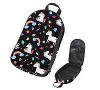 Eslifey Camping Travel Cooking Utensils Organizer Bag, Cute Unicorn Dreams Pattern Portable Storage Bag for BBQ Camp Cookware Kitchen Kit