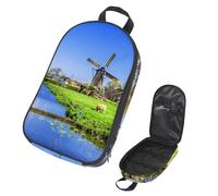 Eslifey Camping Travel Cooking Utensils Organizer Bag, Dutch Windmill with Lambs Portable Storage Bag for BBQ Camp Cookware Kitchen Kit