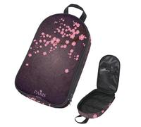 Eslifey Camping Travel Cooking Utensils Organizer Bag, Eiffel Tower Cherry Blossom Portable Storage Bag for BBQ Camp Cookware Kitchen Kit