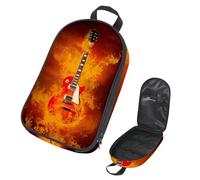 Eslifey Camping Travel Cooking Utensils Organizer Bag, Firing Rock Guitar Portable Storage Bag for BBQ Camp Cookware Kitchen Kit