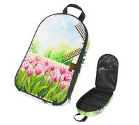 Eslifey Camping Travel Cooking Utensils Organizer Bag, Flower Windmill Portable Storage Bag for BBQ Camp Cookware Kitchen Kit
