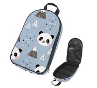 Eslifey Camping Travel Cooking Utensils Organizer Bag, Happy Panda in The Forest Mountain Tree and Cloud Portable Storage Bag for BBQ Camp Cookware Kitchen Kit