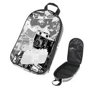 Eslifey Camping Travel Cooking Utensils Organizer Bag, Vintage Retro Camera Pattern Portable Storage Bag for BBQ Camp Cookware Kitchen Kit