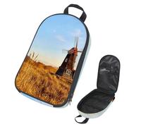 Eslifey Camping Travel Cooking Utensils Organizer Bag, Windmill in Korea Portable Storage Bag for BBQ Camp Cookware Kitchen Kit