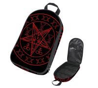 Eslifey Camping Travel Cooking Utensils Organizer Travel Bag, Baphomet and Lucifer Portable Storage Bag for BBQ Camp Cookware Kitchen Kit