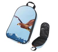 Eslifey Camping Travel Cooking Utensils Organizer Travel Bag, Buzzard Bird Flying Over Mountains Portable Storage Bag for BBQ Camp Cookware Kitchen Kit