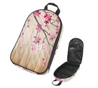 Eslifey Camping Travel Cooking Utensils Organizer Travel Bag, Cherry on a Wood Portable Storage Bag for BBQ Camp Cookware Kitchen Kit