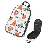 Eslifey Camping Travel Cooking Utensils Organizer Travel Bag, Cute Sloth Slowe Down Take Your Time Portable Storage Bag for BBQ Camp Cookware Kitchen Kit