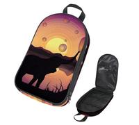 Eslifey Camping Travel Cooking Utensils Organizer Travel Bag, Elephant Bubble Free Vector Portable Storage Bag for BBQ Camp Cookware Kitchen Kit