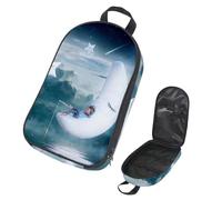 Eslifey Camping Travel Cooking Utensils Organizer Travel Bag, Moon Star Starry Sky Portable Storage Bag for BBQ Camp Cookware Kitchen Kit