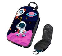 Eslifey Camping Travel Cooking Utensils Organizer Travel Bag, Outer Space Planet Rocket Alien Earth Portable Storage Bag for BBQ Camp Cookware Kitchen Kit