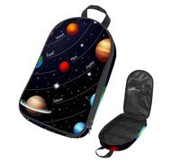 Eslifey Camping Travel Cooking Utensils Organizer Travel Bag, Outer Space Solar System Mars Earth Portable Storage Bag for BBQ Camp Cookware Kitchen Kit