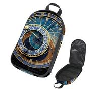 Eslifey Camping Travel Cooking Utensils Organizer Travel Bag, Prague Astronomical Clock Portable Storage Bag for BBQ Camp Cookware Kitchen Kit
