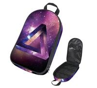 Eslifey Camping Travel Cooking Utensils Organizer Travel Bag, Space Galaxy Triangle Portable Storage Bag for BBQ Camp Cookware Kitchen Kit