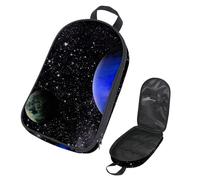 Eslifey Camping Travel Cooking Utensils Organizer Travel Bag, Space Planet Starry Sky Portable Storage Bag for BBQ Camp Cookware Kitchen Kit