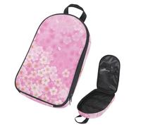 Eslifey Camping Travel Cooking Utensils Organizer Travel Bag, Spring Cherry Blossom Florals Pink Romantic Girl Portable Storage Bag for BBQ Camp Cookware Kitchen Kit