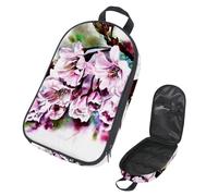 Eslifey Camping Travel Cooking Utensils Organizer Travel Bag, Watercolour Cherry Blossoms Portable Storage Bag for BBQ Camp Cookware Kitchen Kit