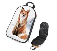 Eslifey Camping Travel Cooking Utensils Organizer Travel Bag, Winter Snow Fox Portable Storage Bag for BBQ Camp Cookware Kitchen Kit