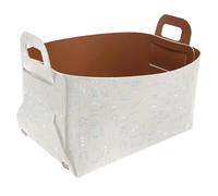 Eslifey Collapsible Storage Bin Small 8.5"x5.5"x5.1" - Foldable Basket with Handles for Shelves, Nursery, Closet, Storage, Laundry Room Organization - Ancient Emelents
