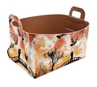 Eslifey Collapsible Storage Bin Small 8.5"x5.5"x5.1" - Foldable Basket with Handles for Shelves, Nursery, Closet, Storage, Laundry Room Organization - Couple Kissing on Bridge