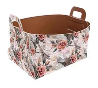 Eslifey Collapsible Storage Bin Small 8.5"x5.5"x5.1" - Foldable Basket with Handles for Shelves, Nursery, Closet, Storage, Laundry Room Organization - Eiffel Tower Paris