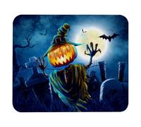 Eslifey Comfortable Mouse Pad Pumpkin Skull Desktop Mousepad, 21 x 25 cm Mouse Mat, Non-Slip Rubber Base, Improves Speed and Precision