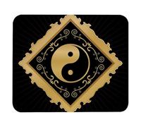 Eslifey Comfortable Mouse Pad Tai Chi Desktop Mousepad, 21 x 25 cm Mouse Mat, Non-Slip Rubber Base, Improves Speed and Precision