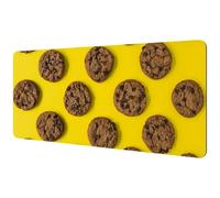 Eslifey Extra Large Mouse Pad, Baked Chocolate Cookies Extended Desk Mousepad with Non-Slip Rubber Base, Desk Pad Protector for Gamer, Office & Home, 40x89.5cm