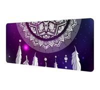 Eslifey Extra Large Mouse Pad, Boho Dreamcatcher Extended Desk Mousepad with Non-Slip Rubber Base, Desk Pad Protector for Gamer, Office & Home, 40x89.5cm