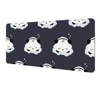Eslifey Extra Large Mouse Pad, Cute Sleeping Panda Cartoon Animal Cloud Pattern Extended Desk Mousepad with Non-Slip Rubber Base, Desk Pad Protector for Gamer, Office & Home, 40x89.5cm