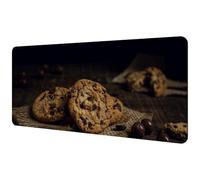 Eslifey Extra Large Mouse Pad, Delicious Cookies Extended Desk Mousepad with Non-Slip Rubber Base, Desk Pad Protector for Gamer, Office & Home, 40x89.5cm
