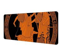 Eslifey Extra Large Mouse Pad, Man with a Bow Mythological plot of Apollo and Artemis Greek Extended Desk Mousepad with Non-Slip Rubber Base, Desk Pad Protector for Gamer Office Home 35.2" x 15.7"