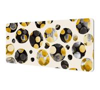 Eslifey Extra Large Mouse Pad, Polka Dot Circle Pattern Extended Desk Mousepad with Non-Slip Rubber Base, Desk Pad Protector for Gamer, Office & Home, 40x89.5cm