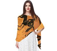 Eslifey Greece Black Figure Pottery Ancient Greek Mythology Centaur Lightweight Shawl Soft Long Scarves Comfortable Muffler for Women&Girls