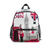 Eslifey London Symbols Child School Backpack Boys&Girls Daypacks Bags for 2th 3th 4th Grade Students