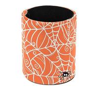 Eslifey Pen Holder Round Pencil Holder for Desk, Halloween Swirly Spider Web Pen Pot Pen Cup Makeup Brushes Holder Stand Display Desk Stationery Organiser for Home Office School