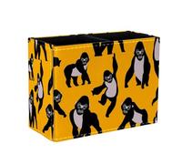 Eslifey Pen Holder Square Pencil Holder for Desk, Gorillas Animal Pattern Pen Pot Pen Cup Makeup Brushes Holder Stand Display Desk Stationery Organiser for Home Office School