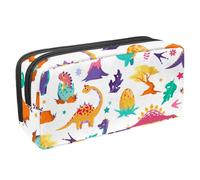 Eslifey Pencil Case, Cute Dinosaurs Volcanoes Large Capacity Pencil Pouch Stationery Pen Bag