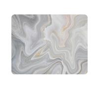 Eslifey Rectangle Mouse Pad, Abstract Marble Natural Black White Gray Pattern Extended Desk Mousepad with Non-Slip Rubber Base, Desk Pad Protector for Gamer, Office & Home, 11" x 9"