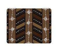 Eslifey Rectangle Mouse Pad, African Dark Symbol Pattern Extended Desk Mousepad with Non-Slip Rubber Base, Desk Pad Protector for Gamer, Office & Home, 11" x 9"