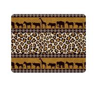 Eslifey Rectangle Mouse Pad, African Wild Animals Extended Desk Mousepad with Non-Slip Rubber Base, Desk Pad Protector for Gamer, Office & Home, 11" x 9"