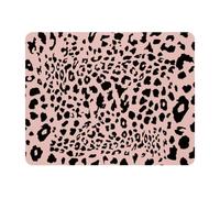 Eslifey Rectangle Mouse Pad, Animal Leopard Pink Texture Extended Desk Mousepad with Non-Slip Rubber Base, Desk Pad Protector for Gamer, Office & Home, 11" x 9"