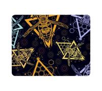 Eslifey Rectangle Mouse Pad, Bee Wasp Geometric Linear Extended Desk Mousepad with Non-Slip Rubber Base, Desk Pad Protector for Gamer Office & Home, 11" x 9"