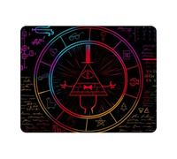 Eslifey Rectangle Mouse Pad, Bill Cipher Wheel Zodiac Extended Desk Mousepad with Non-Slip Rubber Base, Desk Pad Protector for Gamer, Office & Home, 11" x 9"