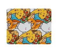 Eslifey Rectangle Mouse Pad, Cute Animals Kawaii Doodle Pets Cats Dogs Pattern Extended Desk Mousepad with Non-Slip Rubber Base, Desk Pad Protector for Gamer, Office & Home, 11" x 9"
