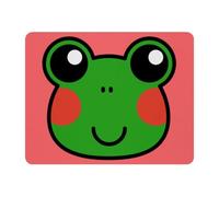 Eslifey Rectangle Mouse Pad, Cute Green Frog Head Extended Desk Mousepad with Non-Slip Rubber Base, Desk Pad Protector for Gamer, Office & Home, 11" x 9"
